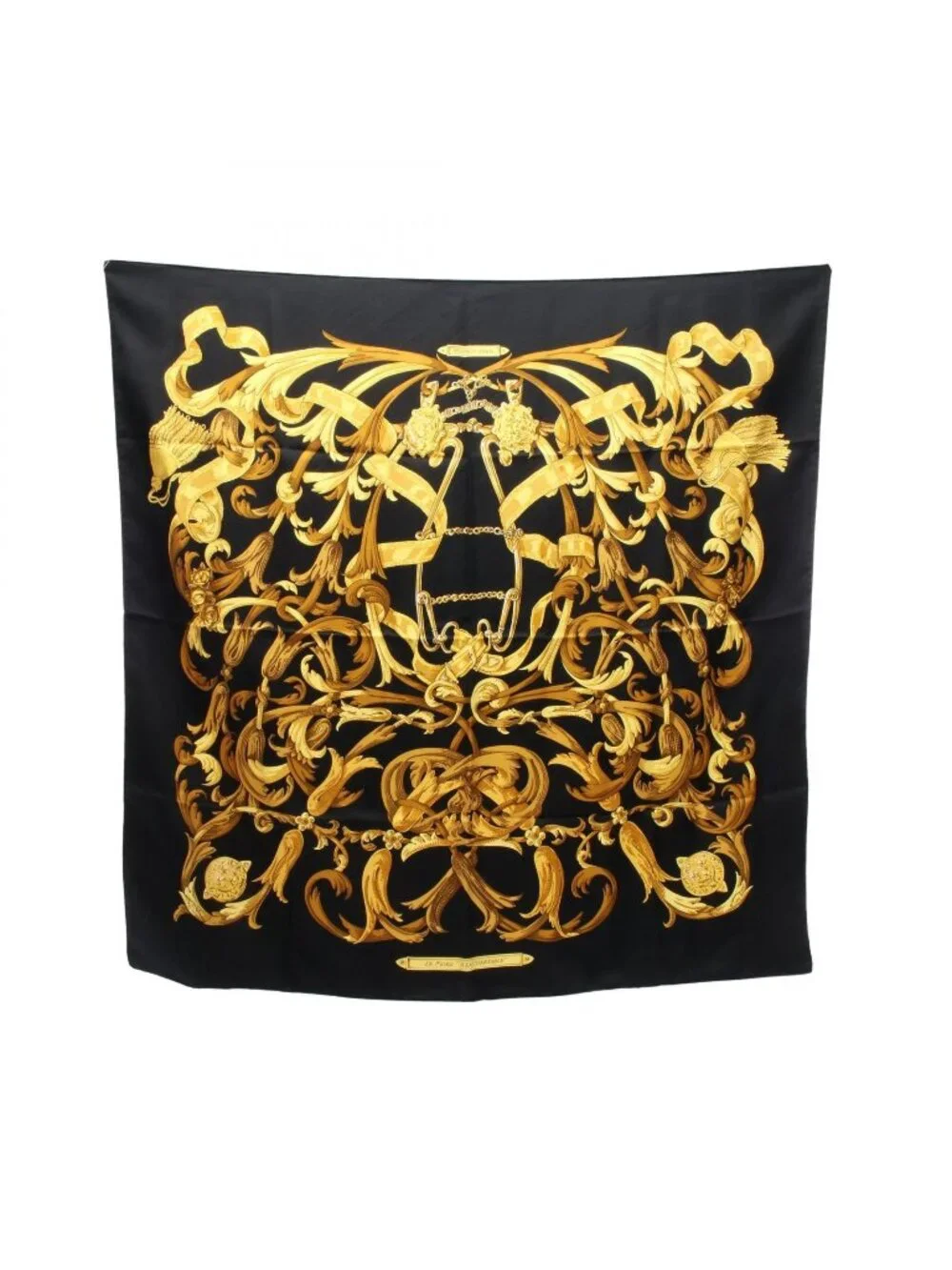 Hermes Scarf Carre 90 le Mors a la Conetable Silk